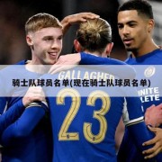 骑士队球员名单(现在骑士队球员名单)