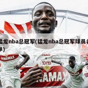 猛龙nba总冠军(猛龙nba总冠军球员名单)