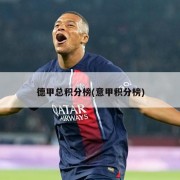德甲总积分榜(意甲积分榜)