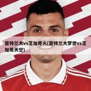 亚特兰大vs芝加哥火(亚特兰大梦想vs芝加哥天空)