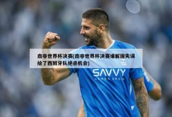 南非世界杯决赛(南非世界杯决赛谁解围失误给了西班牙队绝杀机会)