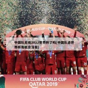 中国队无缘2022世界杯了吗(中国队进世界杯有机会没有)