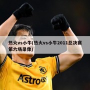 热火vs小牛(热火vs小牛2011总决赛第六场录像)