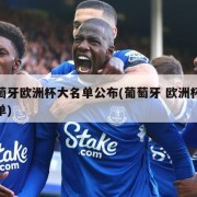 葡萄牙欧洲杯大名单公布(葡萄牙 欧洲杯大名单)