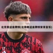 北京奥运金牌榜(北京奥运金牌榜背景音乐)