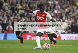 中央电视台一套广告价目表(央视一套广告价目一览表)