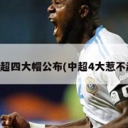 中超四大帽公布(中超4大惹不起)
