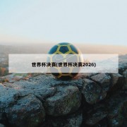 世界杯决赛(世界杯决赛2026)
