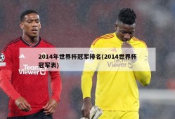 2014年世界杯冠军排名(2014世界杯冠军表)