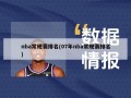 nba常规赛排名(07年nba常规赛排名)