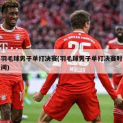 羽毛球男子单打决赛(羽毛球男子单打决赛时间)